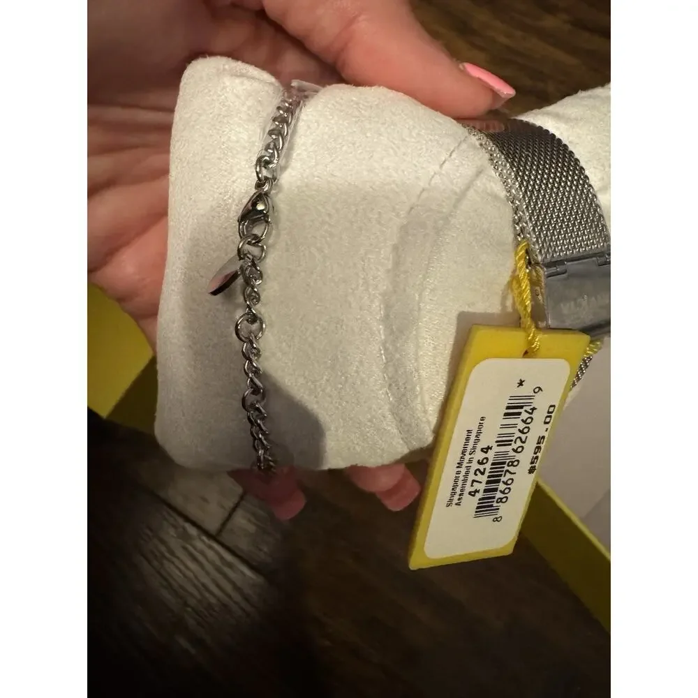 Invicta Women's Silver Dial Wristwatch Mesh Band w/ Bracelet in Box
